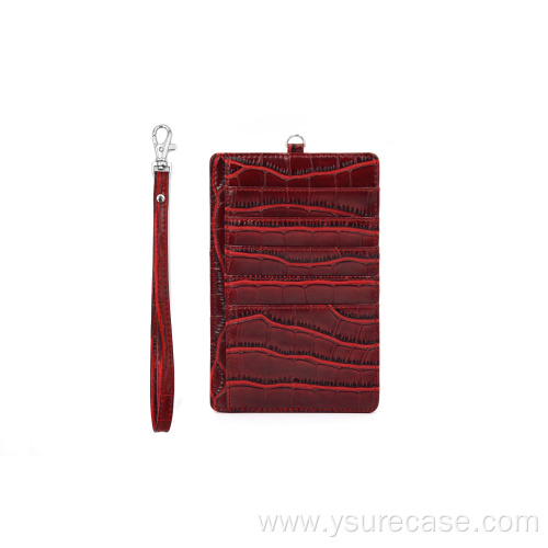 Ysure leather jersey back clip credit card holder